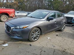 Salvage cars for sale from Copart Austell, GA: 2018 Mazda 3 Touring
