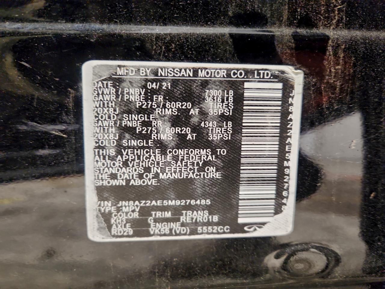 2021 Infiniti Qx80 Luxe