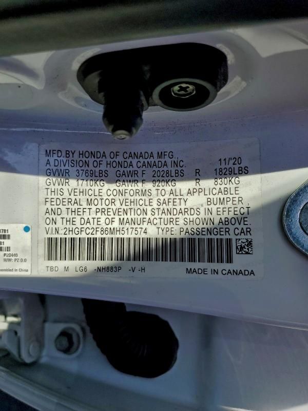 2021 Honda Civic Sport