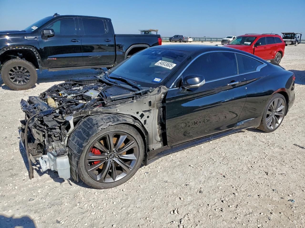 2018 Infiniti Q60 red Sport 400