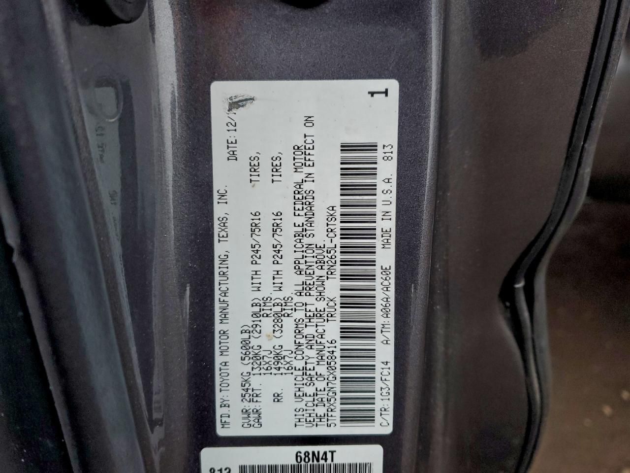 2016 Toyota Tacoma Access cab