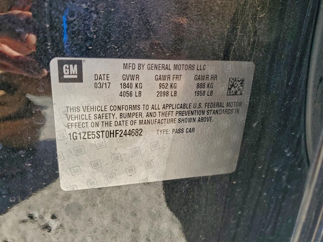 2017 Chevrolet Malibu lt