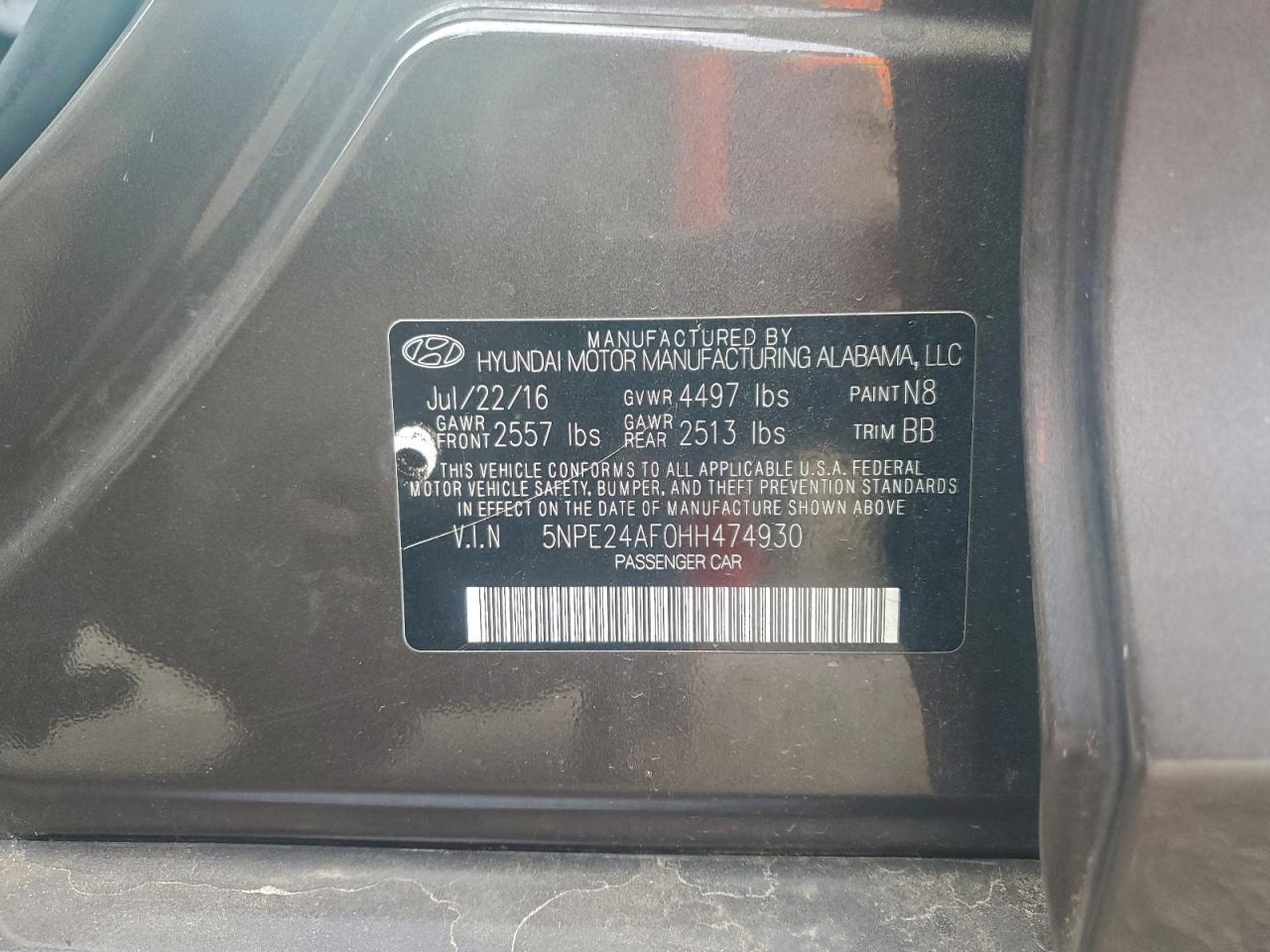 2017 Hyundai Sonata se