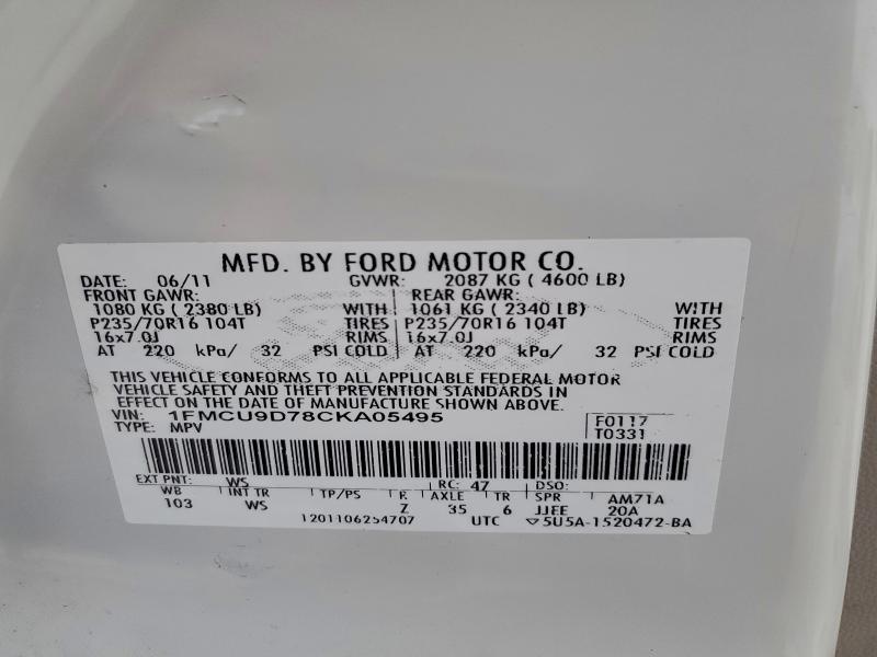 2012 Ford Escape xlt