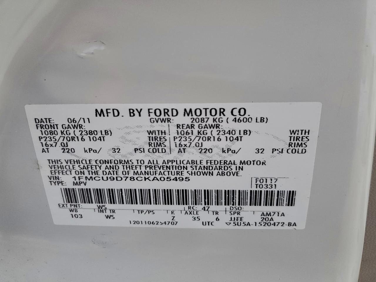 2012 Ford Escape xlt