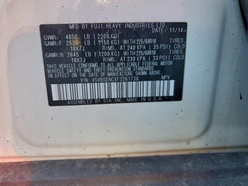 2015 Subaru Outback 3.6r Limited