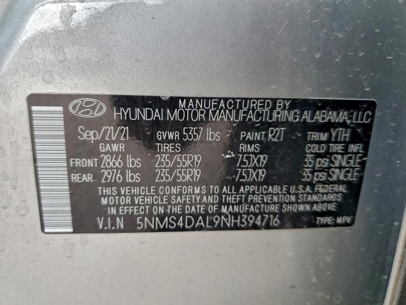 2022 Hyundai Santa fe Limited