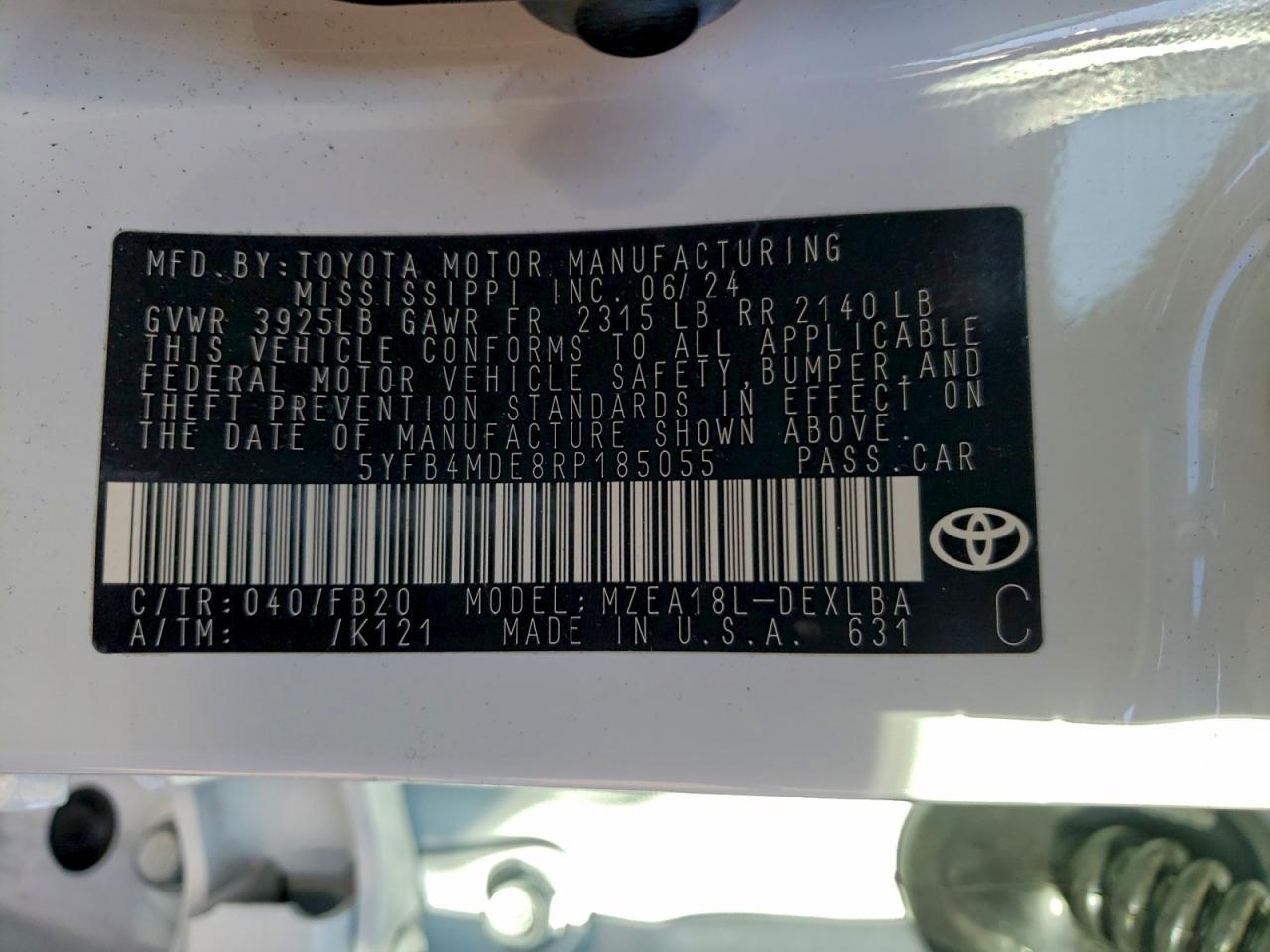 2024 Toyota Corolla le