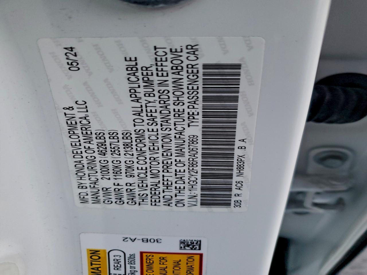 2024 Honda Accord Touring Hybrid