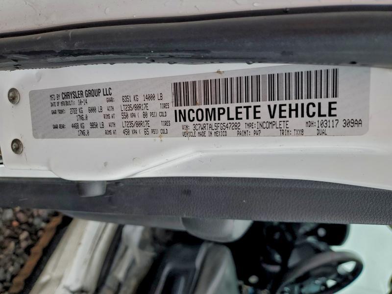 2015 Dodge RAM 3500 Truck Cab AND Chassis