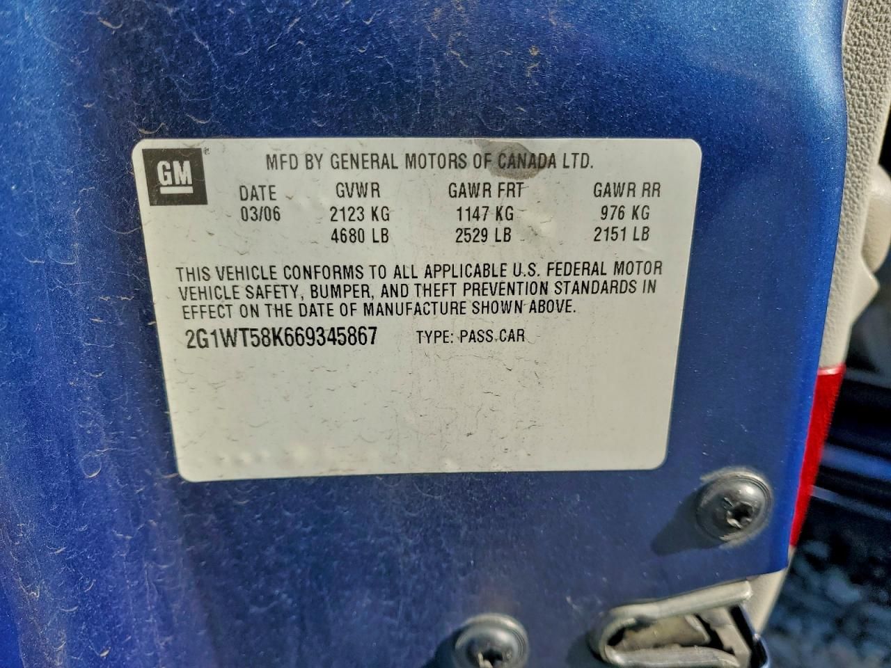 2006 Chevrolet Impala lt