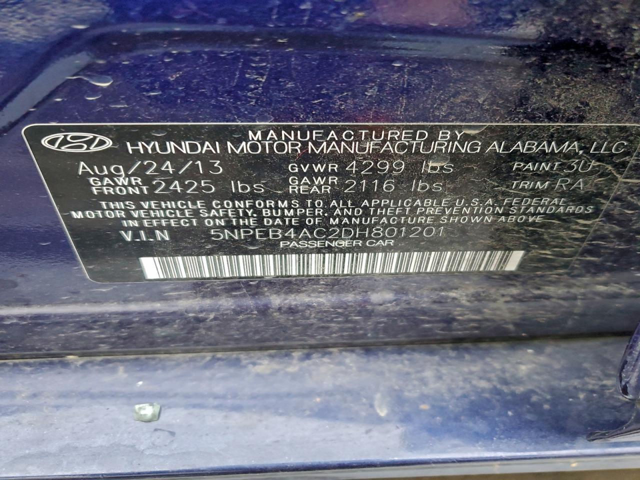 2013 Hyundai Sonata gls