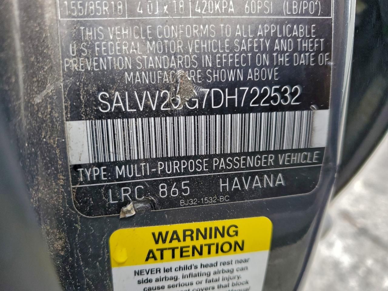 2013 Land Rover Range Rover Evoque Prestige Premium