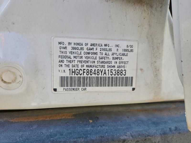 2000 Honda Accord dx