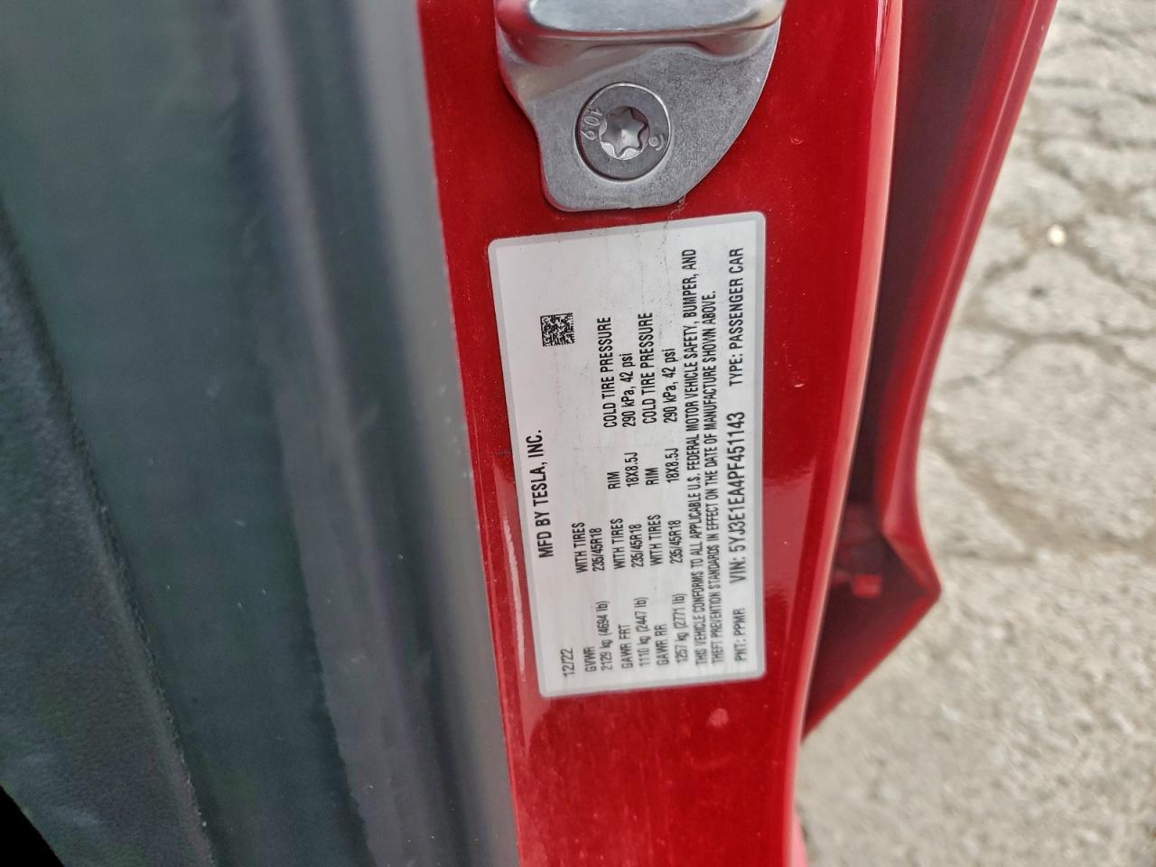 2023 Tesla Model 3