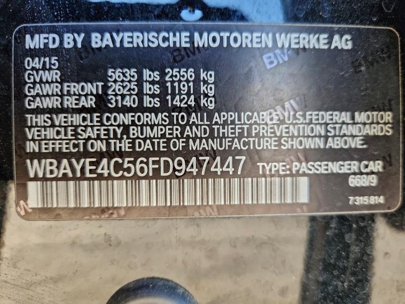 2015 BMW 740 li