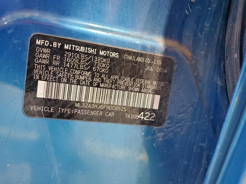 2015 Mitsubishi Mirage de