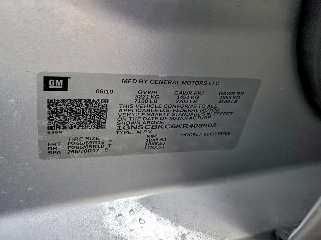 2019 Chevrolet Tahoe C1500 lt