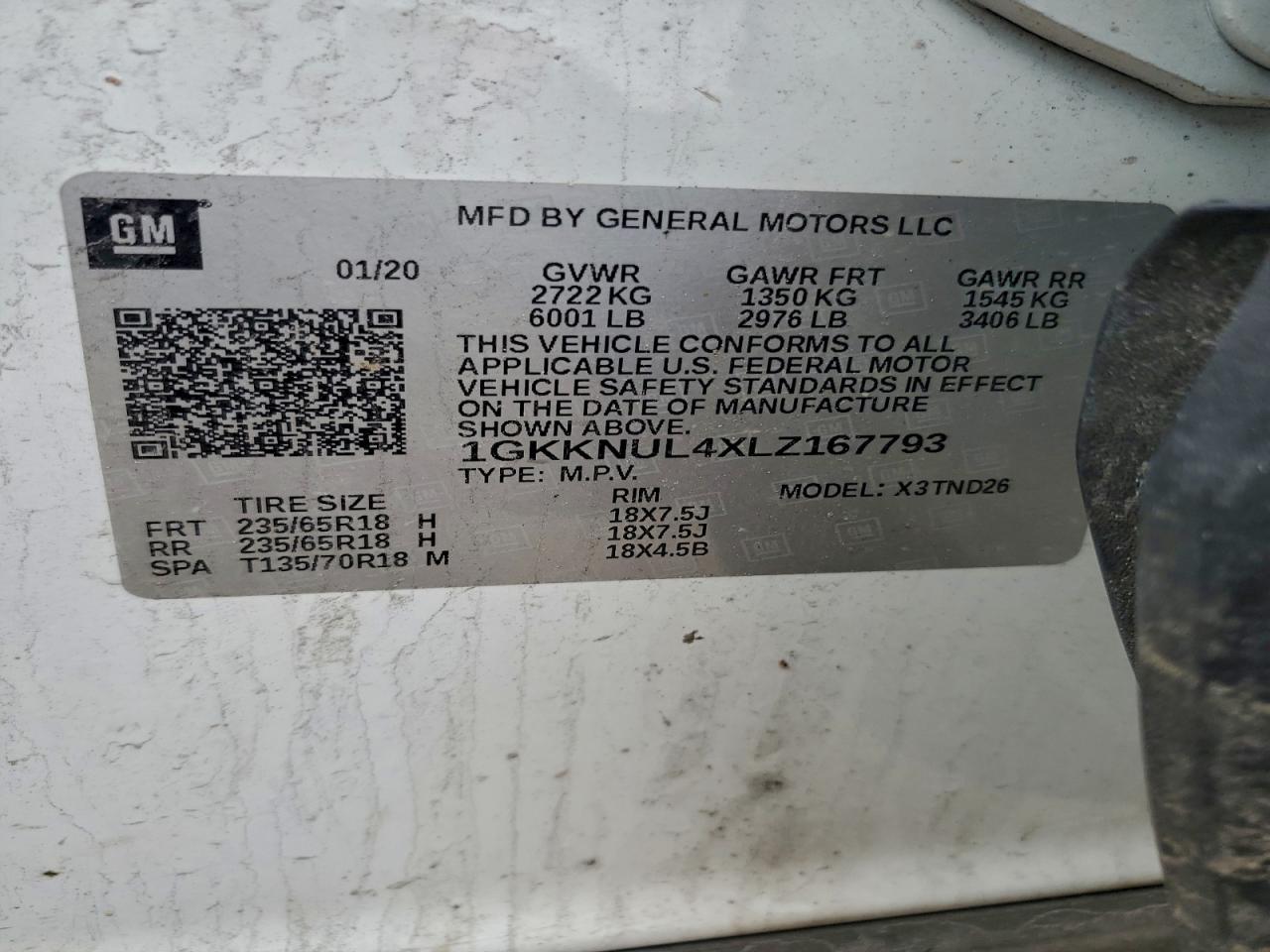2020 GMC Acadia slt