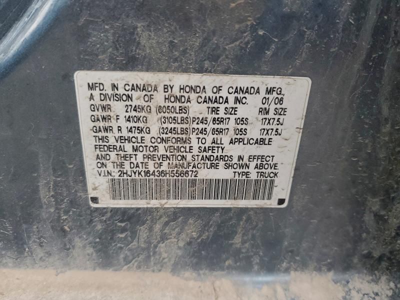 2006 Honda Ridgeline rts