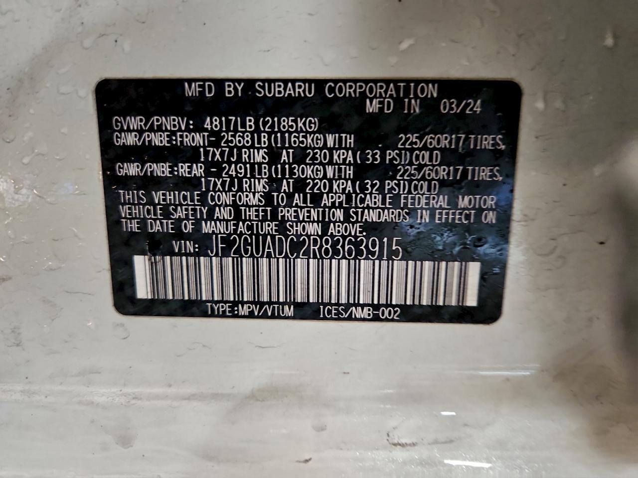 2024 Subaru Crosstrek Premium