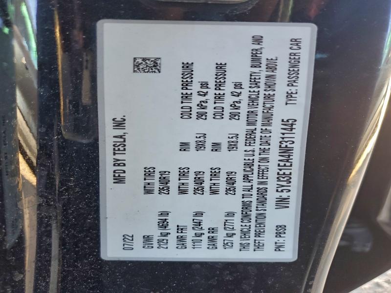 2022 Tesla Model 3