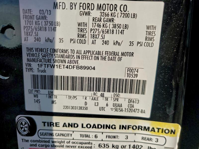 2013 Ford F150 Supercrew
