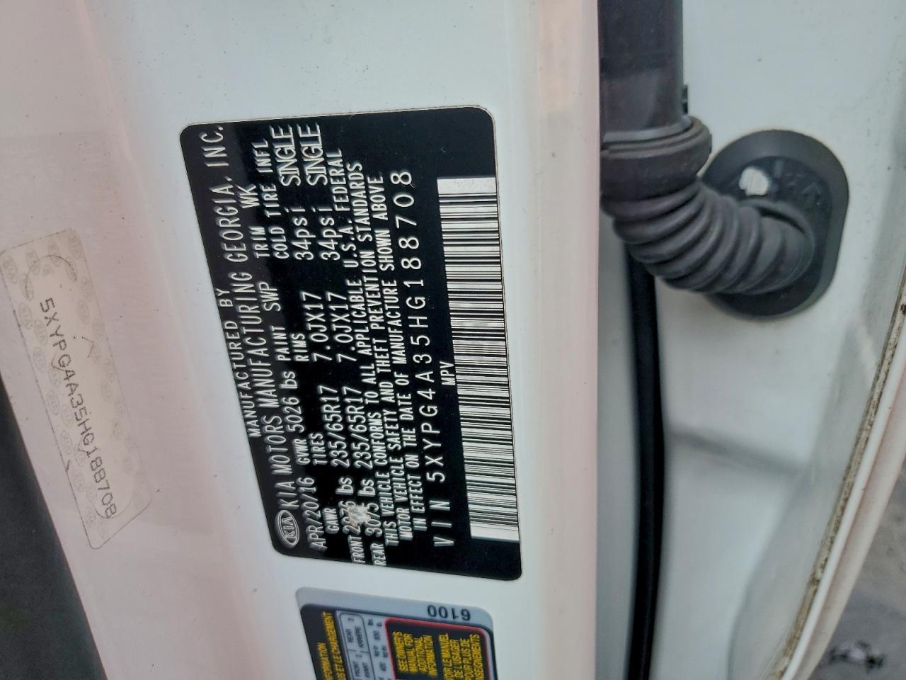 2017 KIA Sorento lx