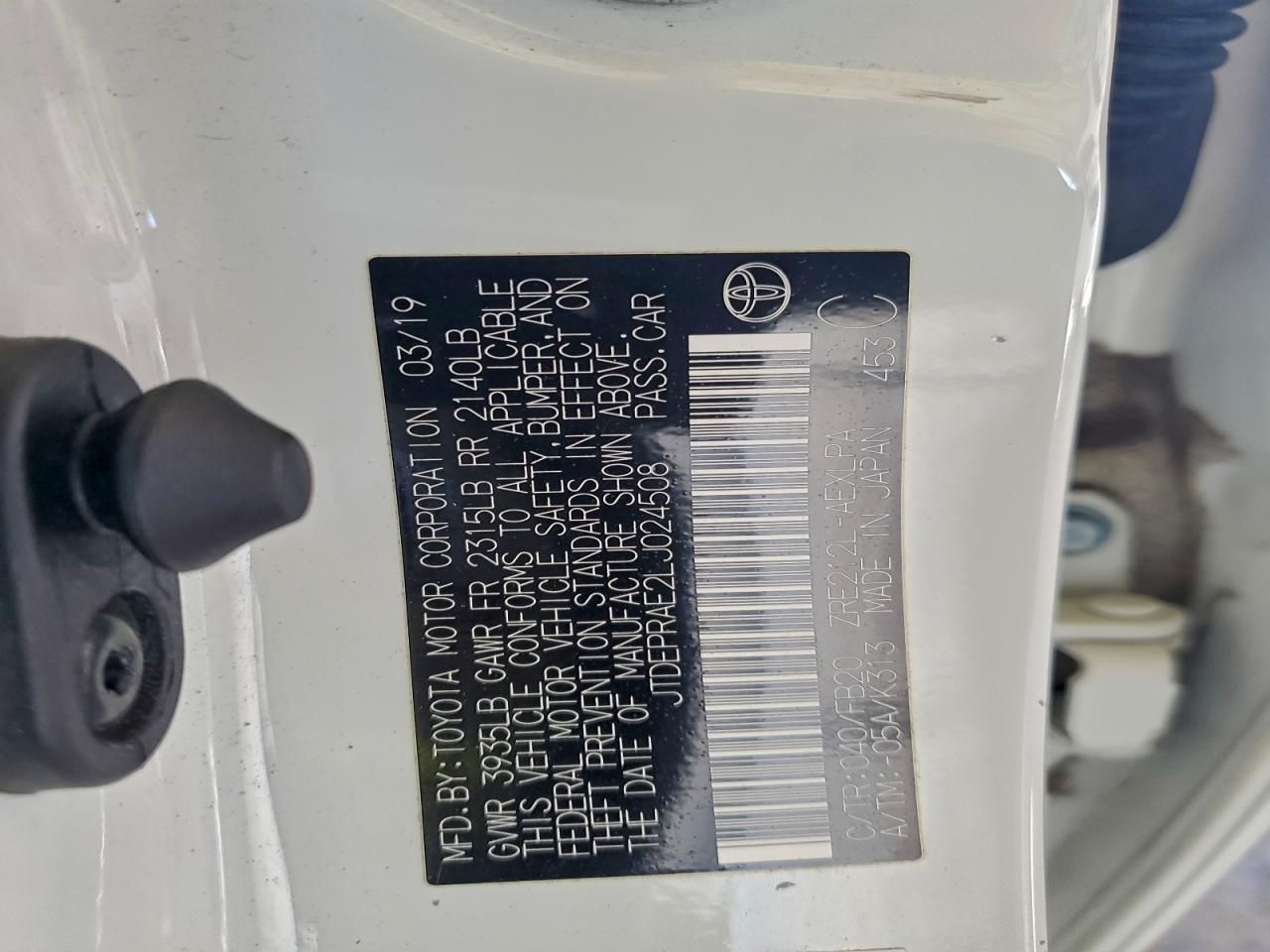 2020 Toyota Corolla le