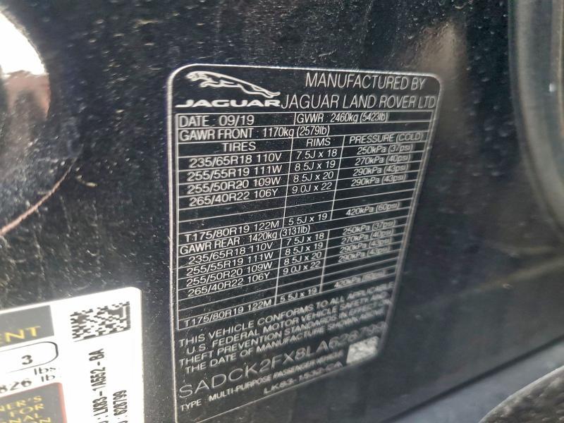 2020 Jaguar F-pace Prestige