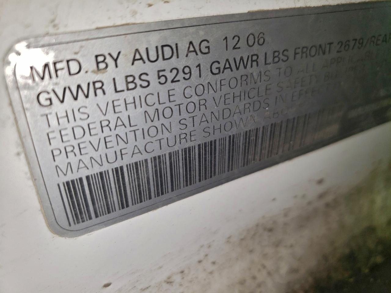 2007 Audi A6 3.2 Quattro