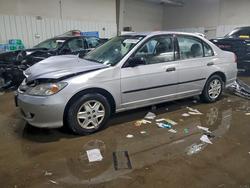 Salvage cars for sale from Copart Elgin, IL: 2005 Honda Civic dx