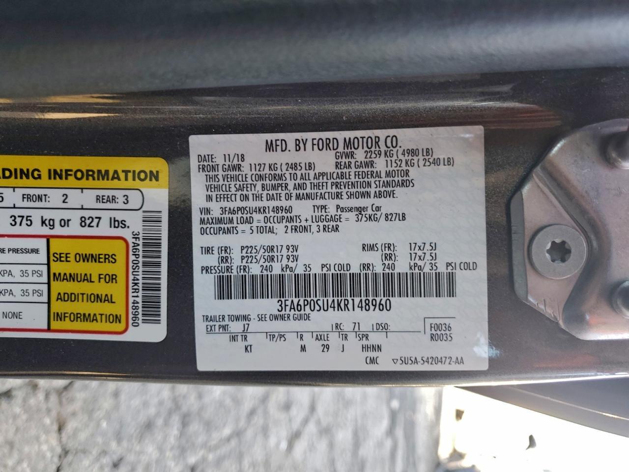 2019 Ford Fusion Titanium