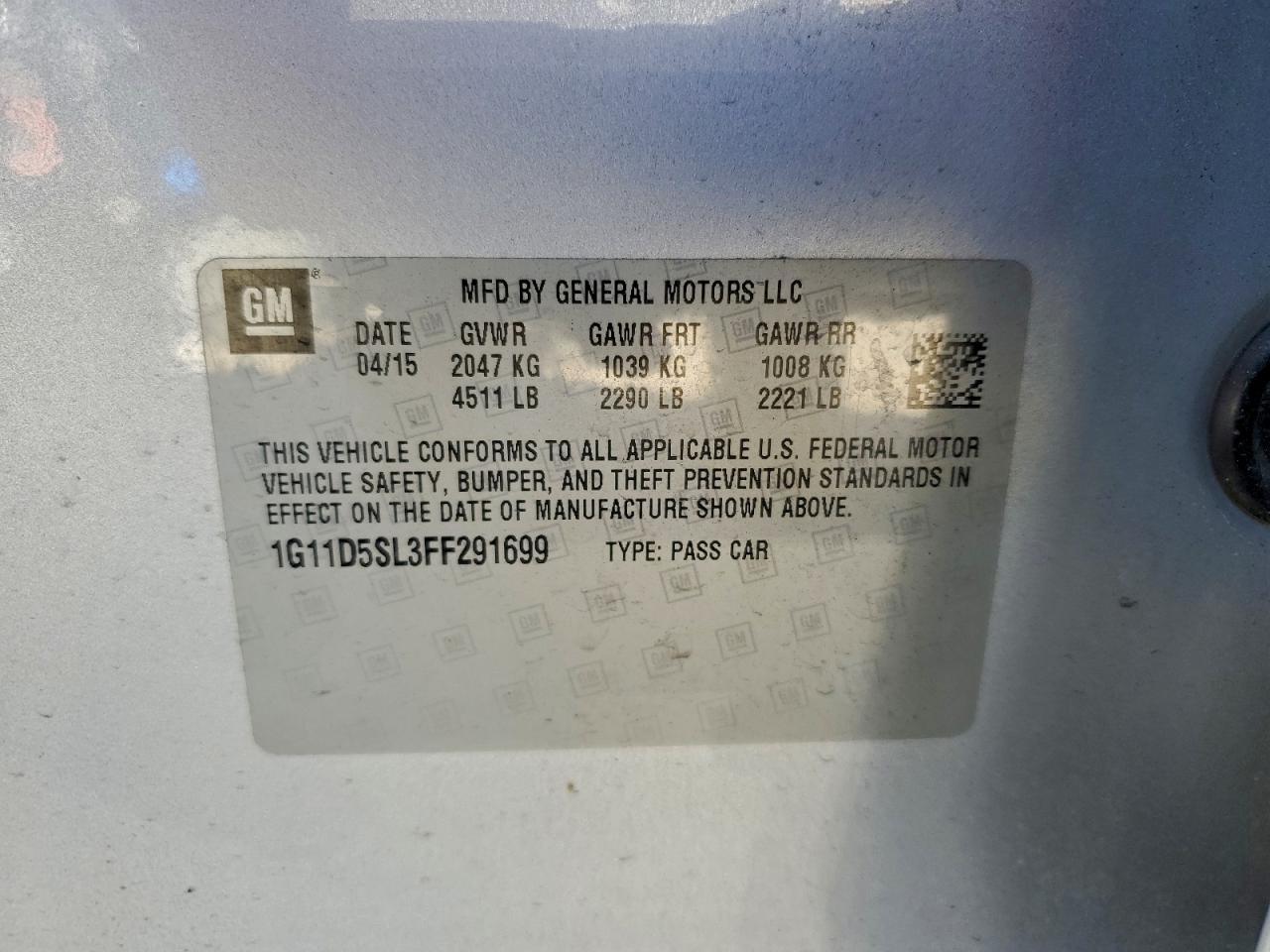 2015 Chevrolet Malibu 2LT