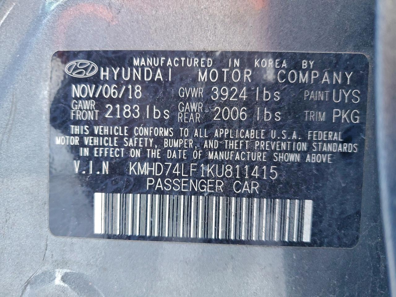 2019 Hyundai Elantra se