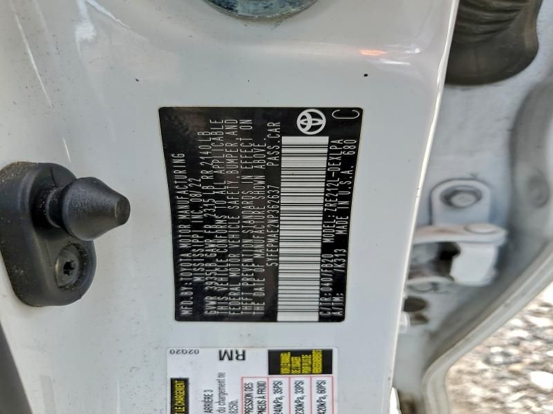 2022 Toyota Corolla le