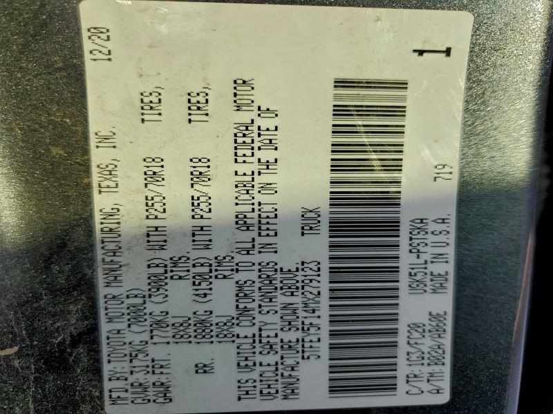2021 Toyota Tundra Crewmax SR5