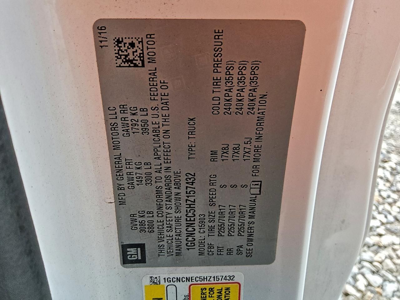 2017 Chevrolet Silverado C1500