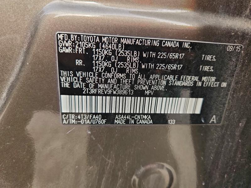 2015 Toyota Rav4 xle