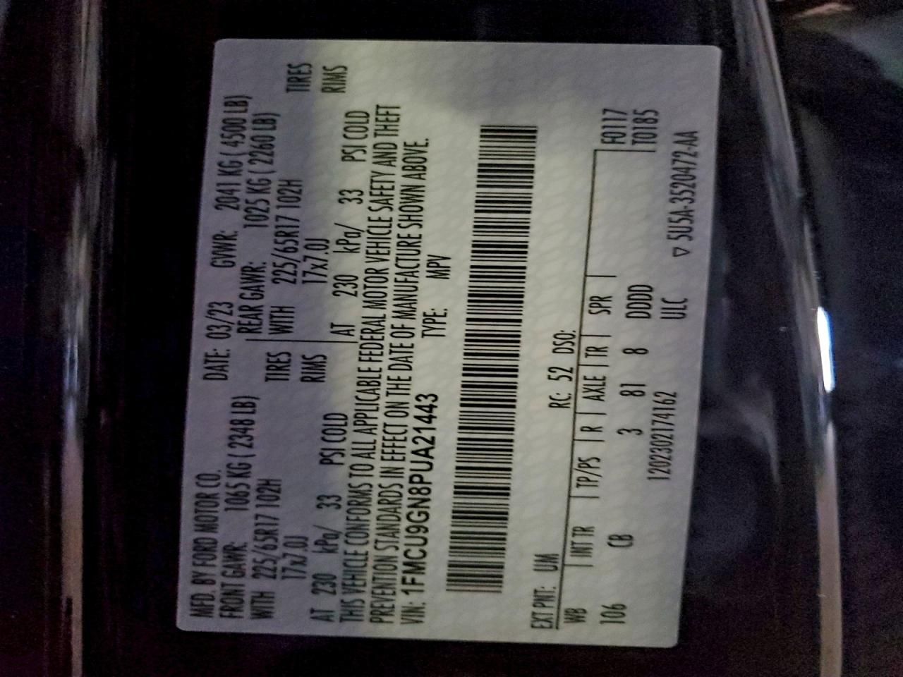 2023 Ford Escape Active