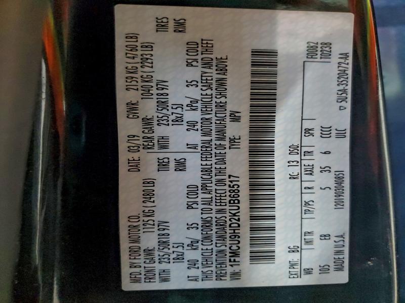 2019 Ford Escape sel