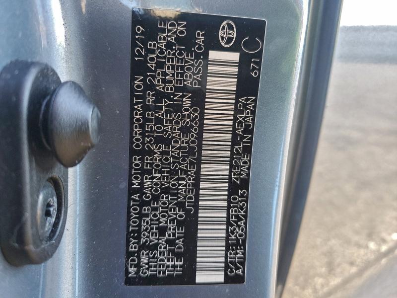 2020 Toyota Corolla le