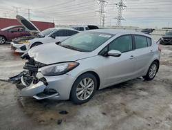 Salvage cars for sale from Copart Elgin, IL: 2015 KIA Forte ex