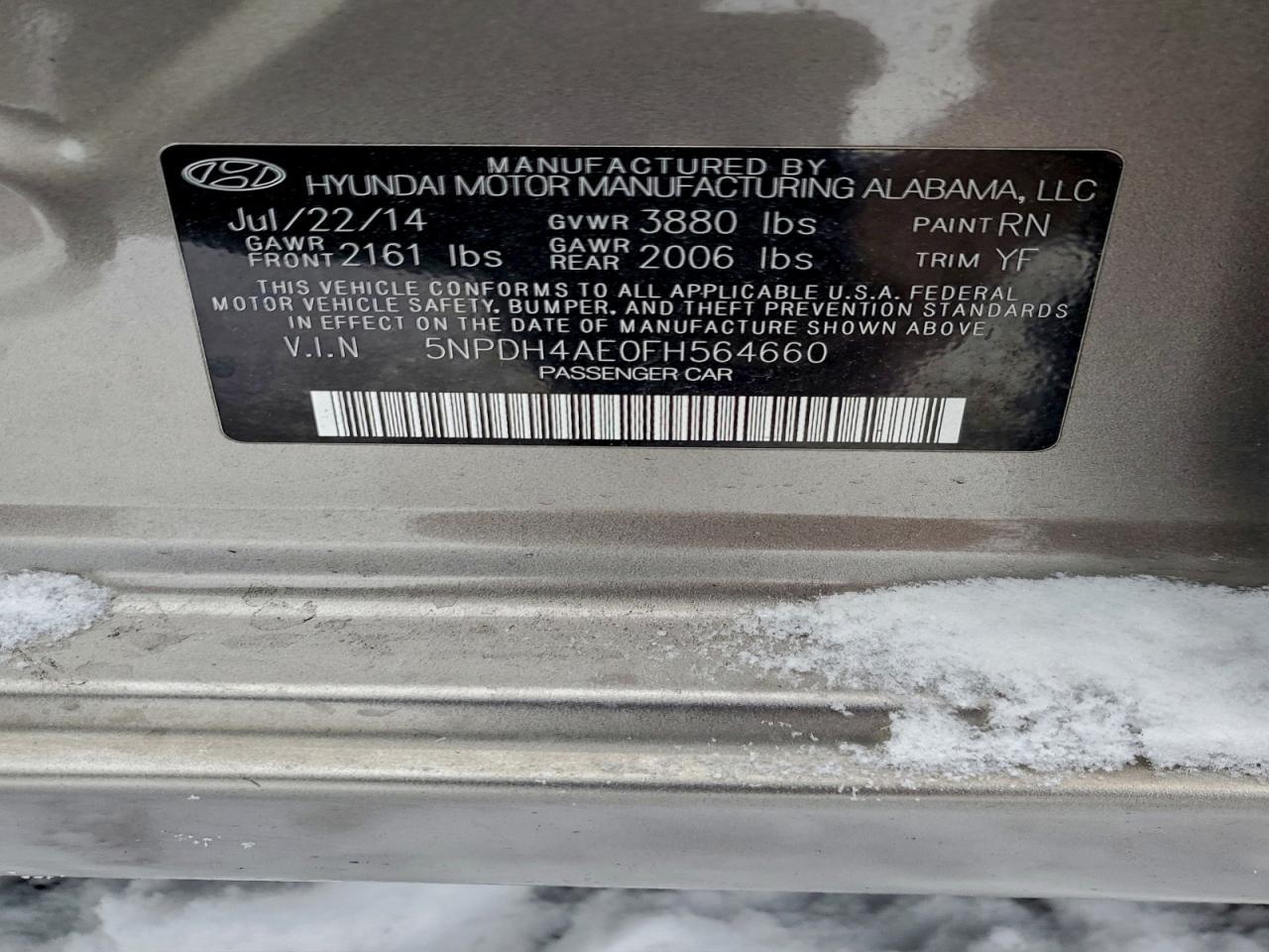 2015 Hyundai Elantra se