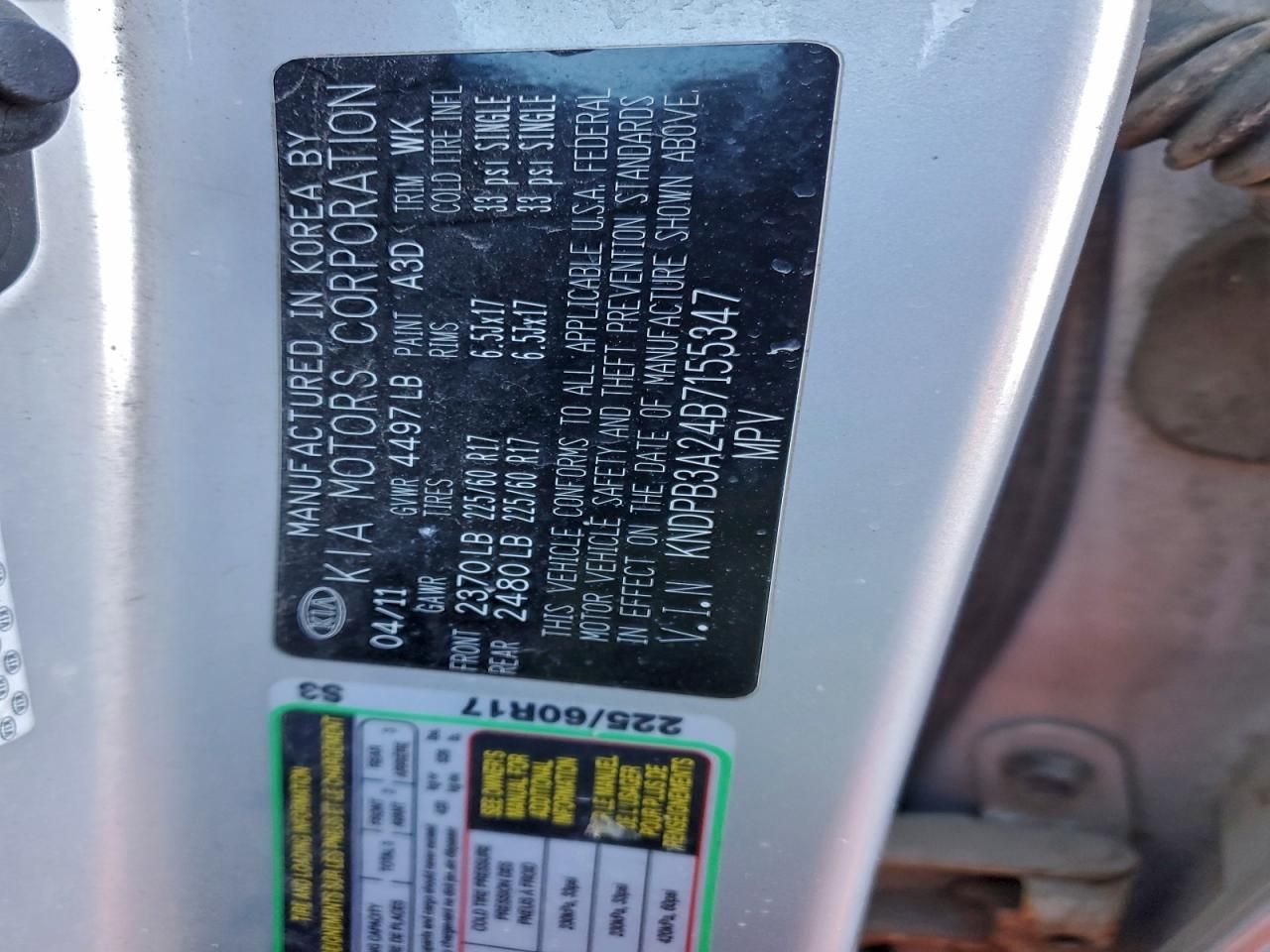 2011 KIA Sportage lx