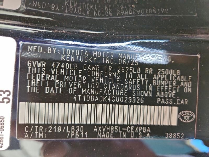 2025 Toyota Camry xse