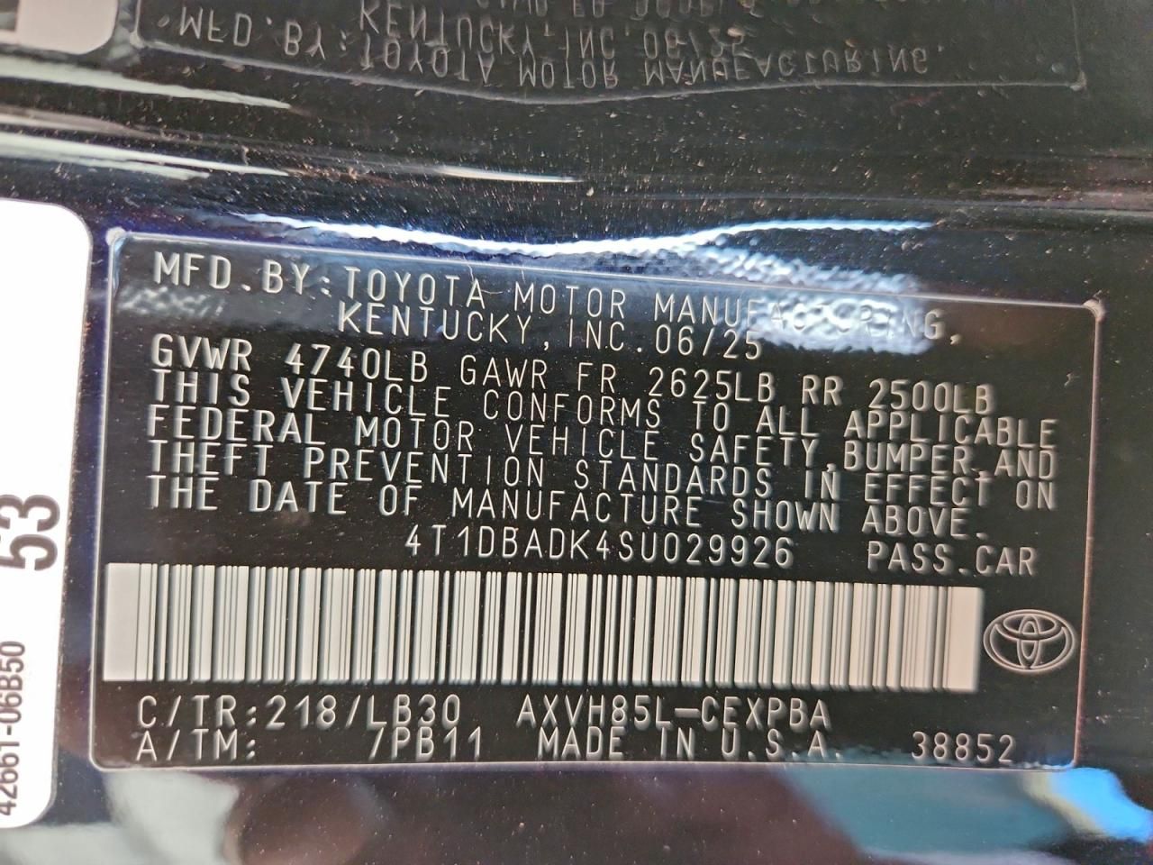 2025 Toyota Camry xse