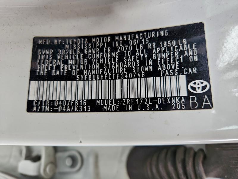 2015 Toyota Corolla l