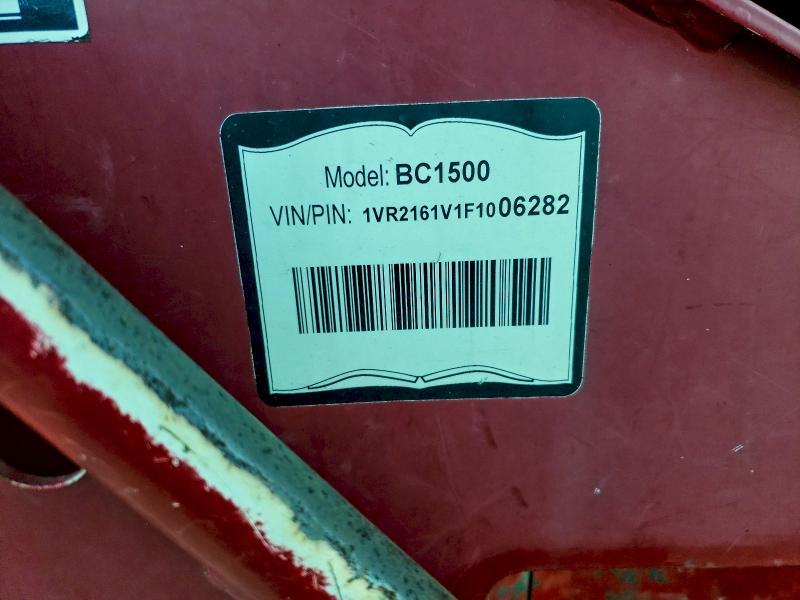 2015 Vermeer Bc1500 Wood Chipper