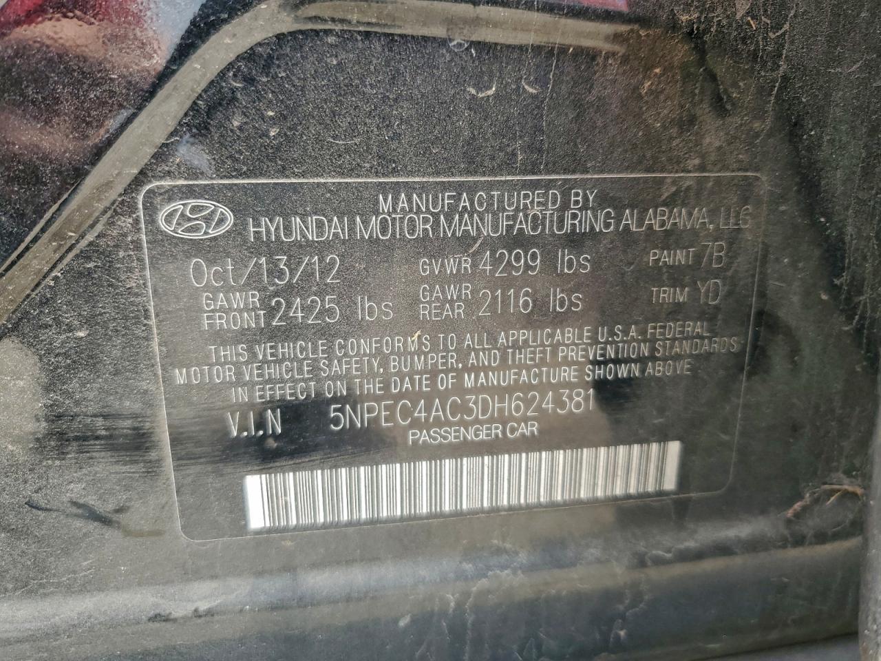 2013 Hyundai Sonata se